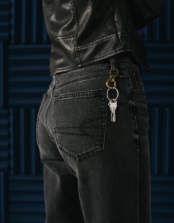 Jean Stovepipe Talle Alto Mujer AE - Negro