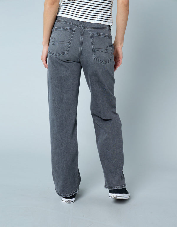 Jean AE Stretch de pierna recta de tiro alto. - Generico