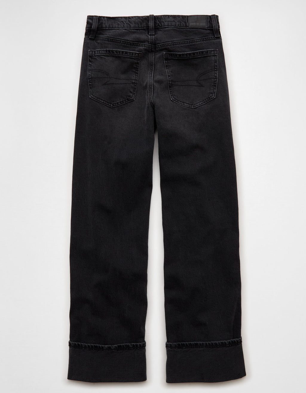 Jean Stovepipe Tiro Alto Ae - Negro 4435_5807_045_b