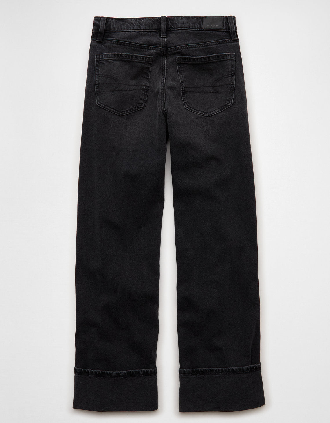 Jean Stovepipe Tiro Alto Ae - Negro 4435_5807_045_b