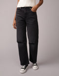 Jean Stovepipe Tiro Alto Ae - Negro 4435_5831_016_of