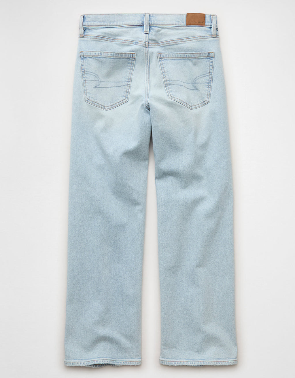 Jeans rectos de talle alto adornados de AE - Generico 4435_5942_841_b