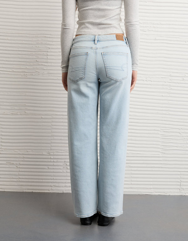 Jeans rectos de talle alto adornados de AE - Generico