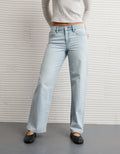 Jeans rectos de talle alto adornados de AE - Generico 4435_5942_841_of