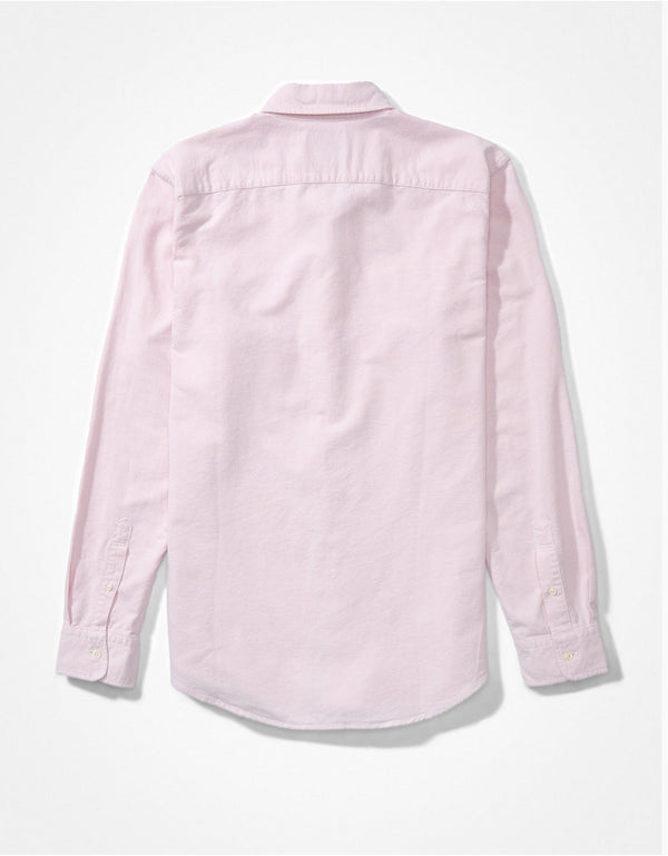 Camisa AE Oxford con botones Slim Fit - Rosa