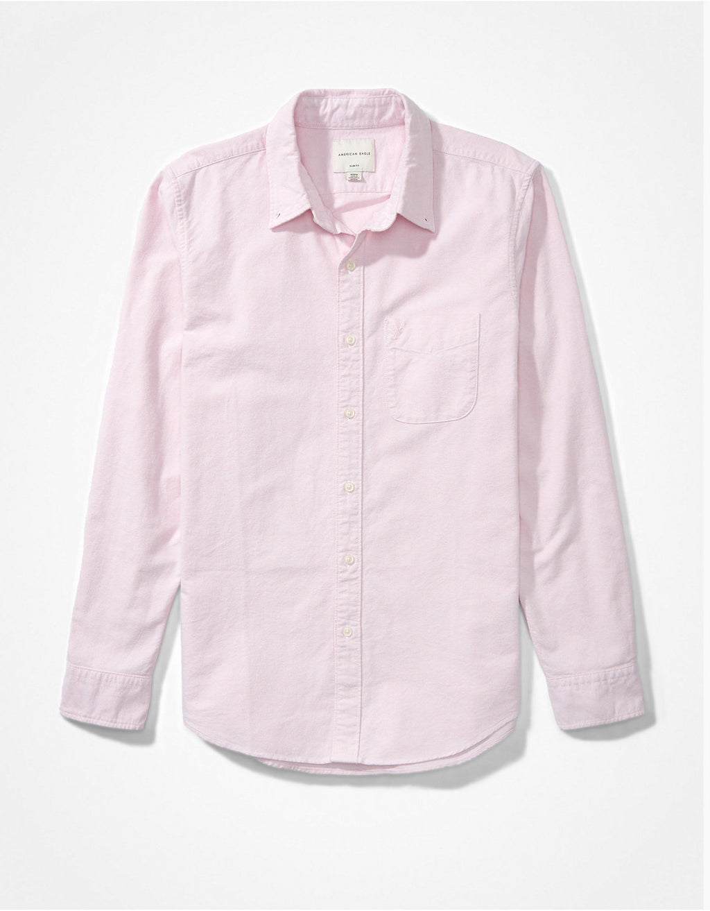 Camisa AE Oxford con botones Slim Fit - Rosa 5153_2099_615_f