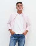 Camisa AE Oxford con botones Slim Fit - Rosa 5153_2099_615_of