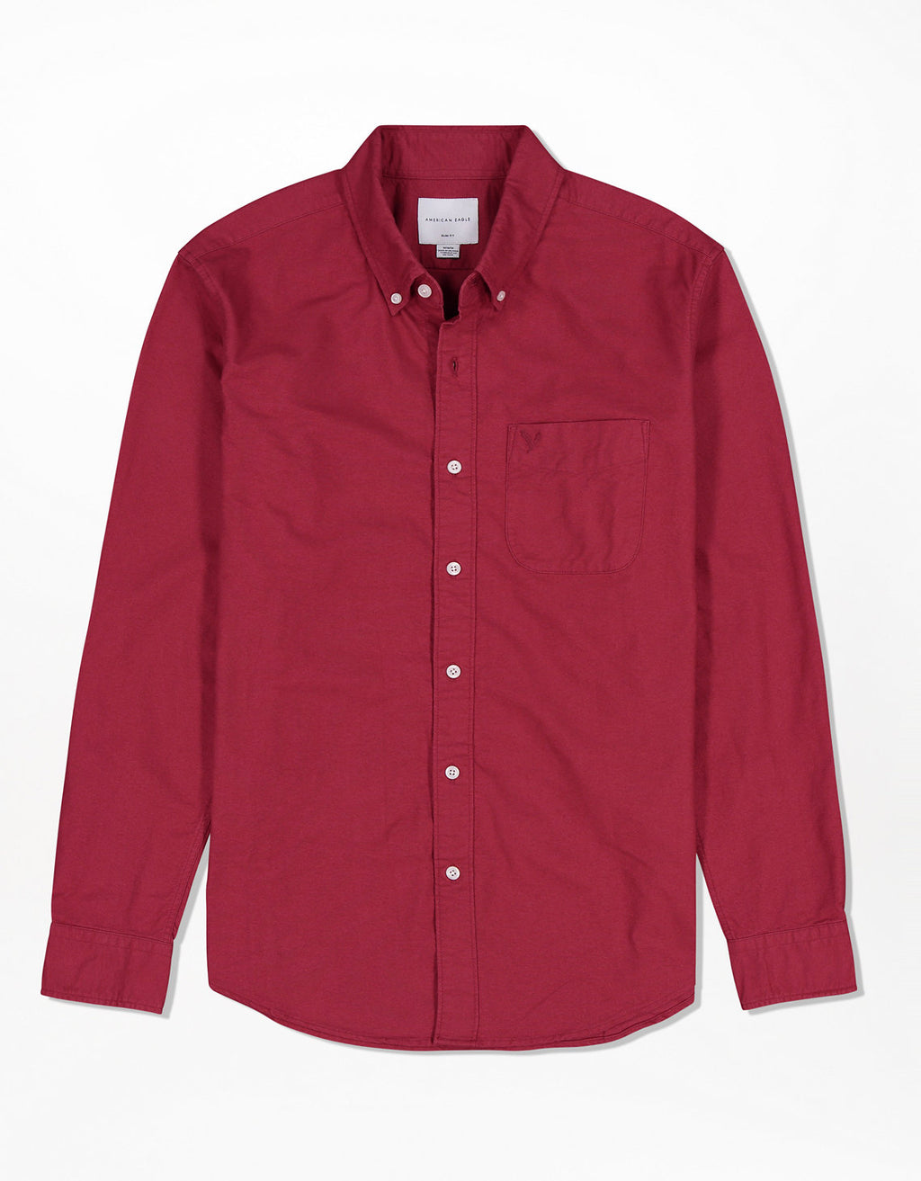Camisa Slim fit Ae Oxford con botones - Rojo 5153_2100_608_f