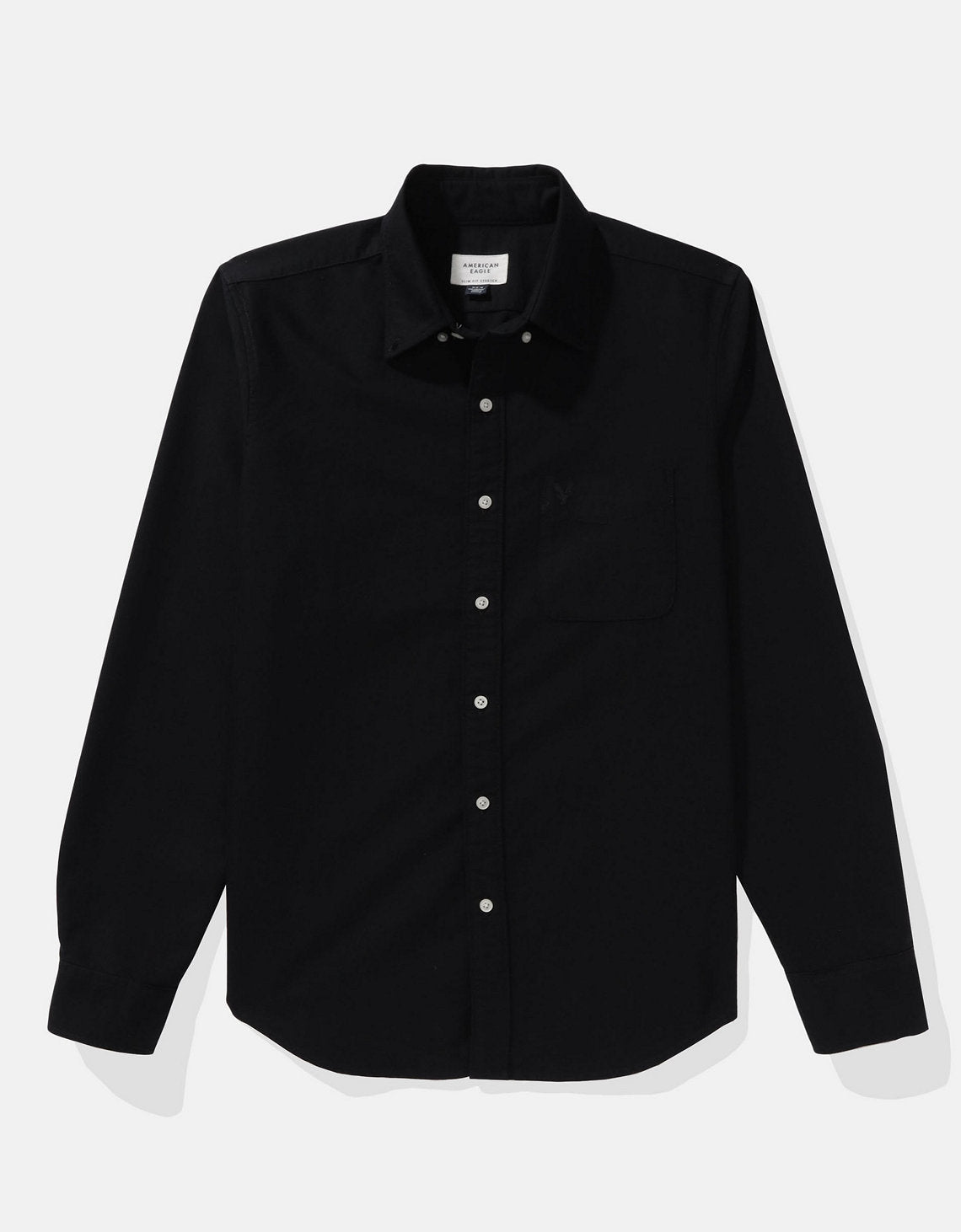 Camisa Oxford Slim Fit Ae - Negro 5153_2830_001_f