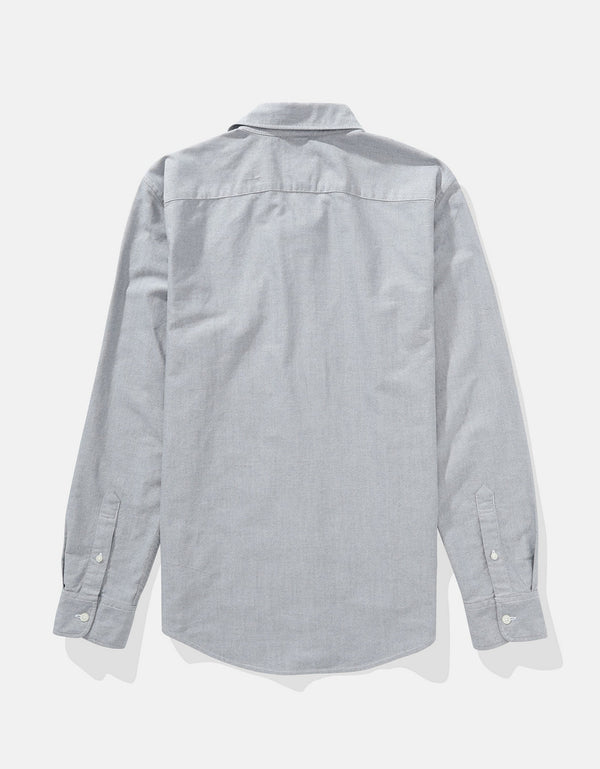 Camisa Oxford Slim Fit Ae - Gris
