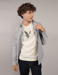Camisa Oxford Slim Fit Ae - Gris 5153_2830_020_of