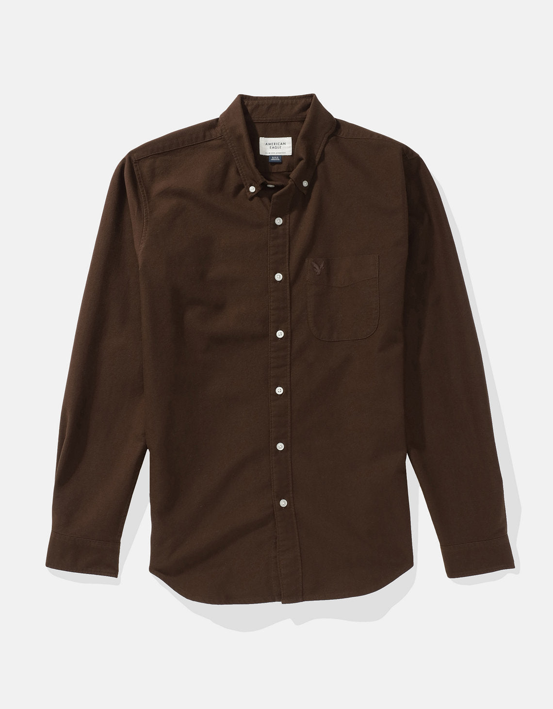 Camisa Oxford Slim Fit Ae - Café 5153_2830_285_f