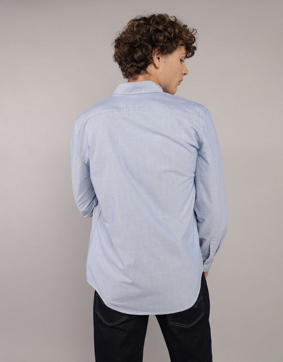 Camisa Oxford Slim Fit Ae - Azul 5153_2830_400_ob