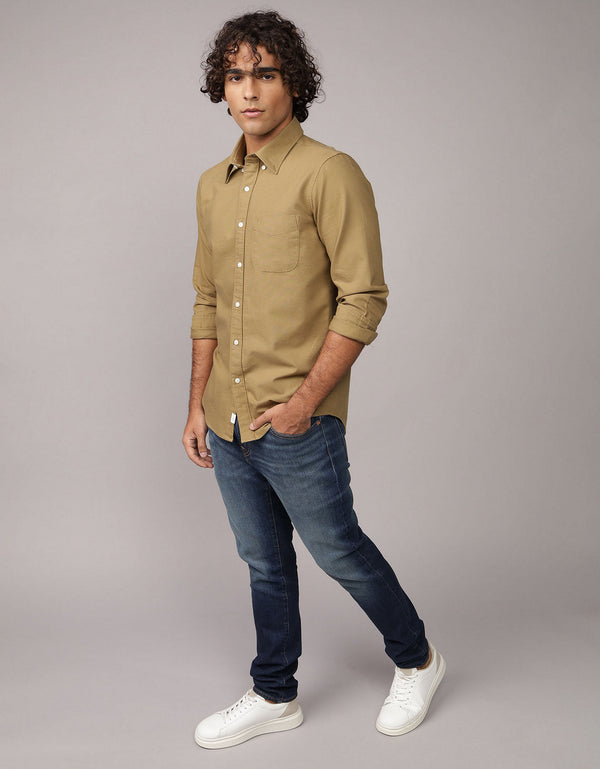 Camisa Oxford Slim Fit Ae - Generico