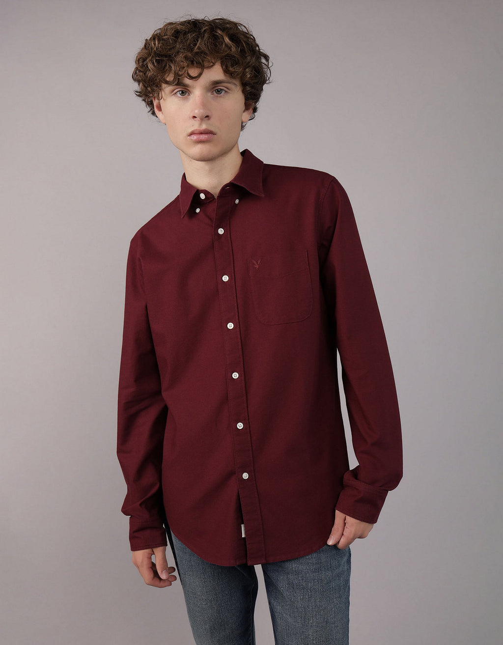 Camisa Oxford Slim Fit Ae - Generico 5153_2830_613_of