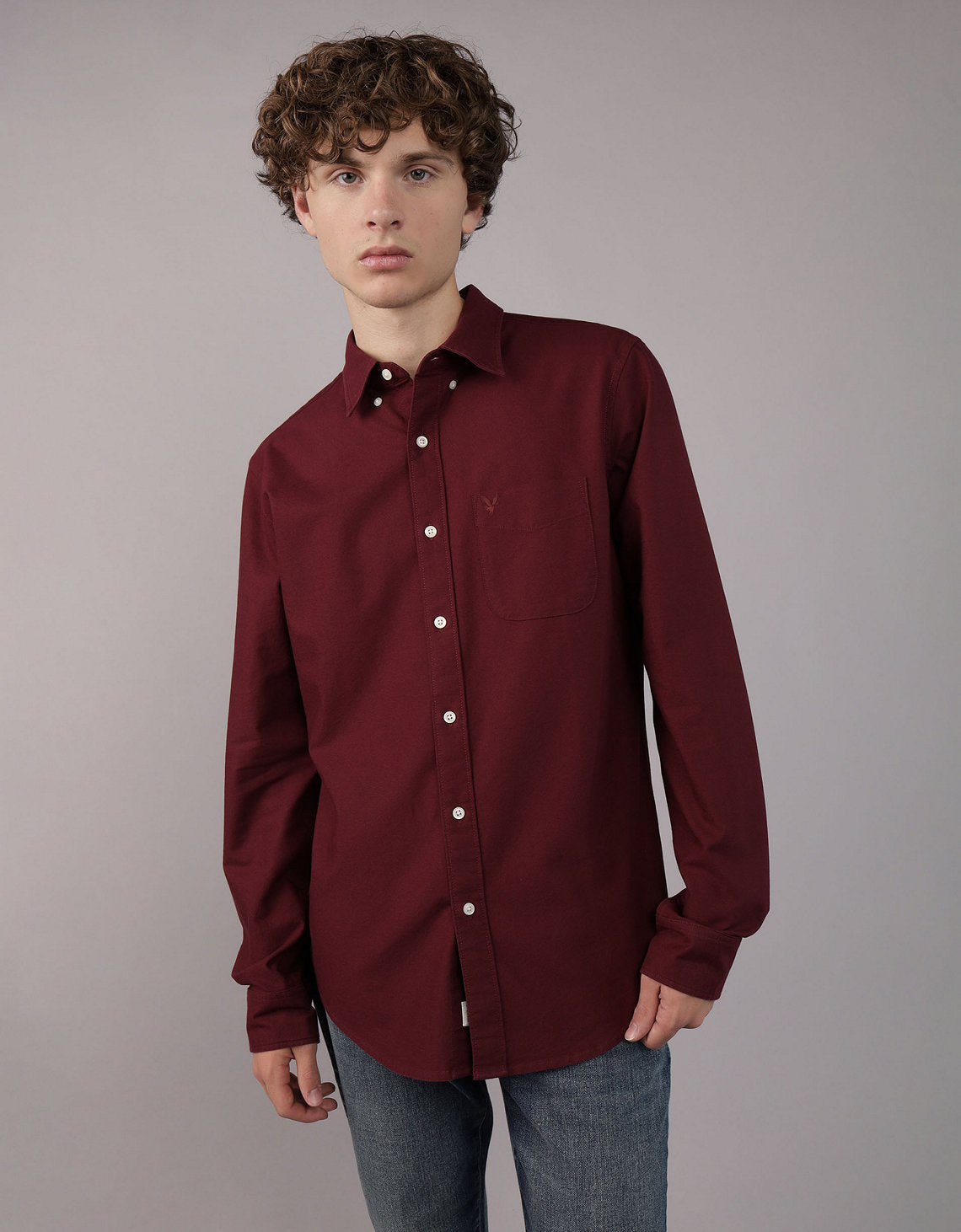 Camisa Oxford Slim Fit Ae - Generico 5153_2830_613_of