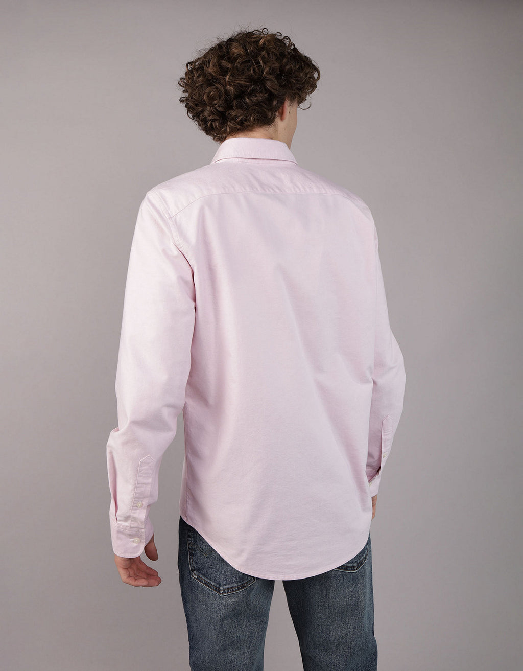 Camisa Oxford Slim Fit Ae - Rosa 5153_2830_615_ob