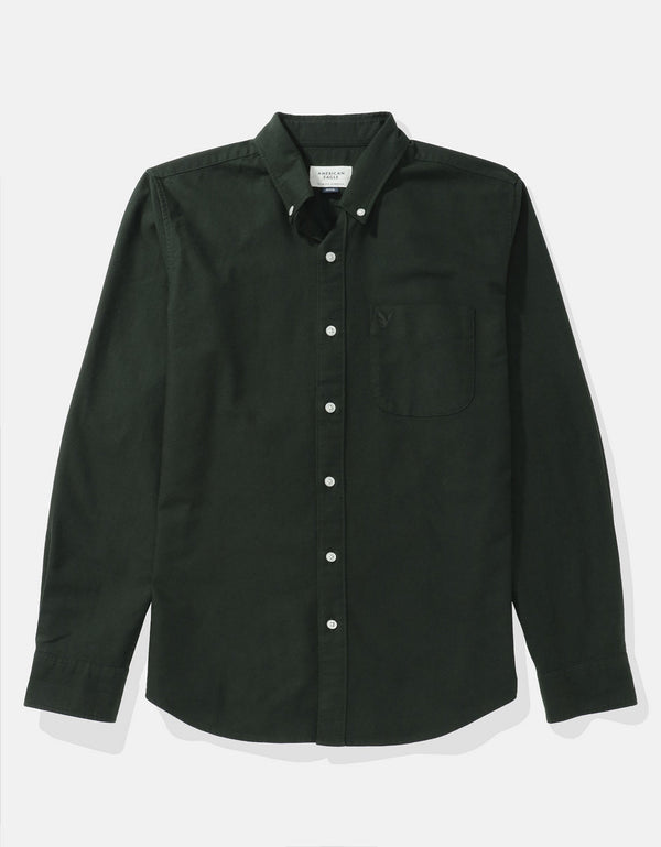 Camisa Oxford Slim Fit Ae - Verde