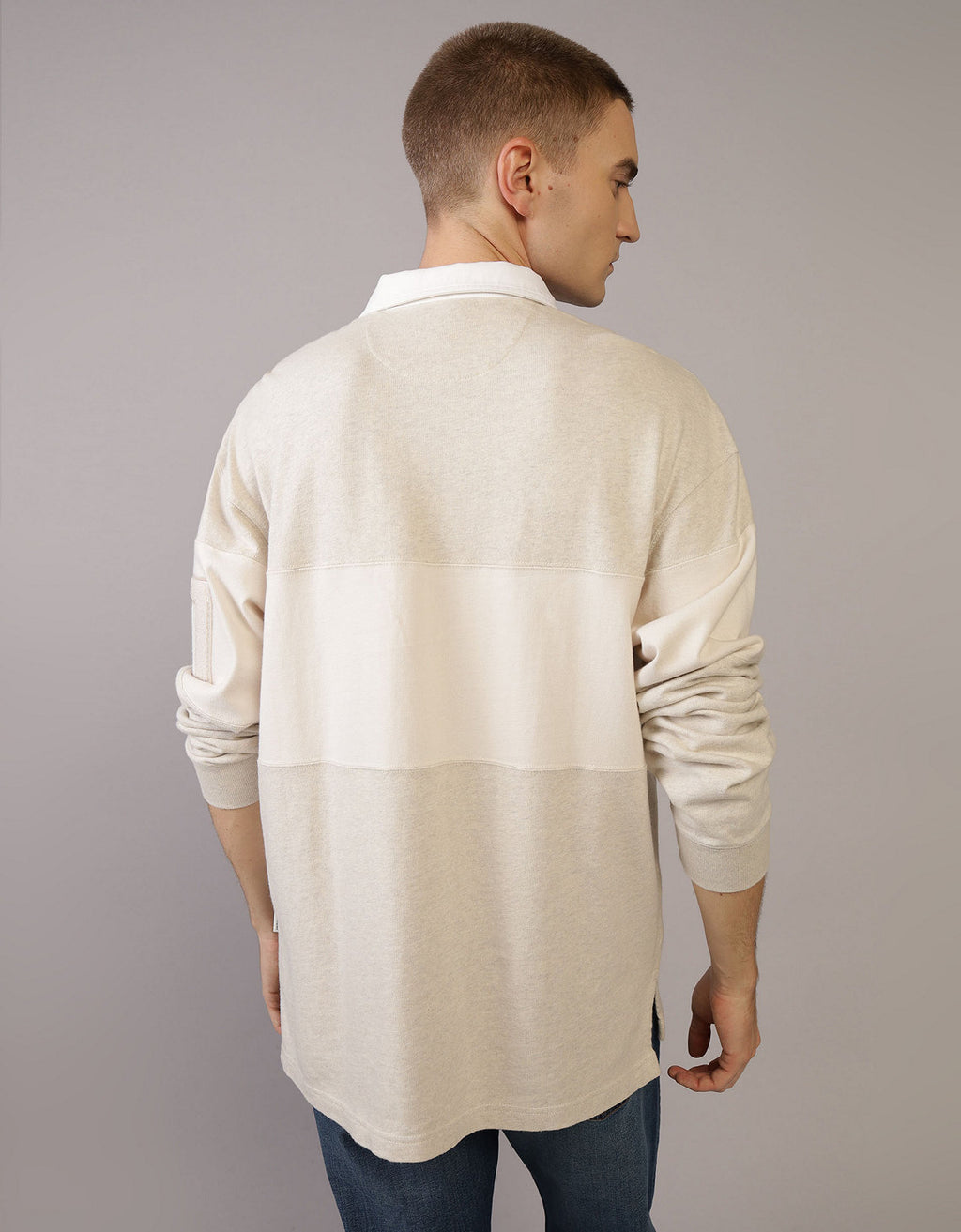 Polo sin Cuello Tipo Polo Manga Larga Hombre AE - Generico 5171_3963_864_ob