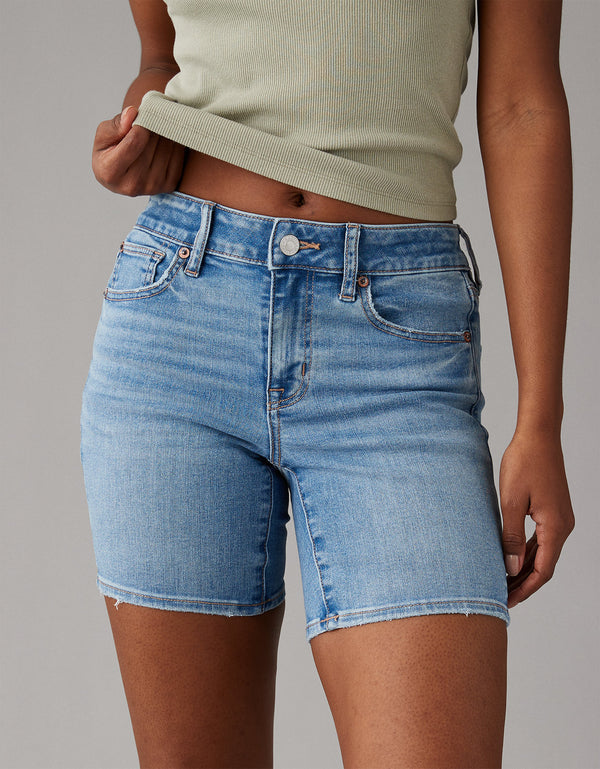 Short Skinny de Tiro Bajo Mujer AE - Generico