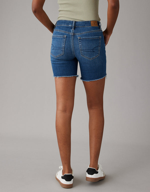 Bermuda skinny en denim Ae - Azul