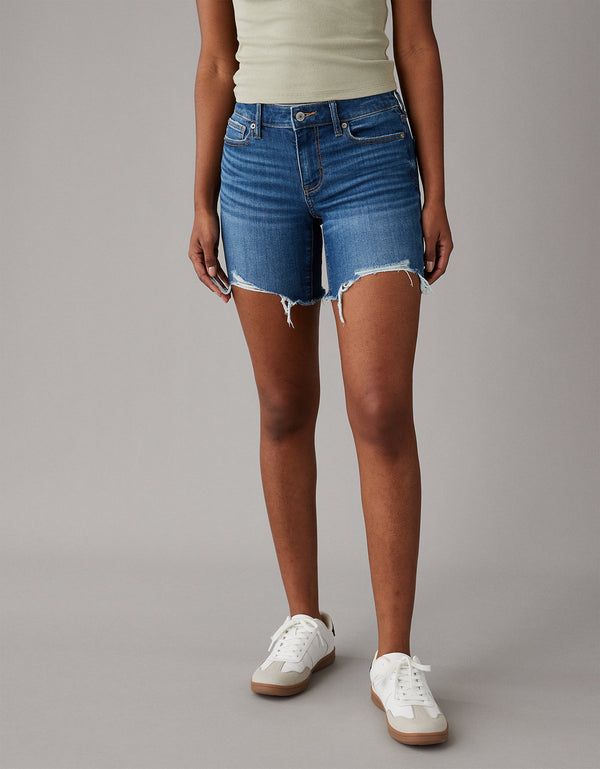 Bermuda skinny en denim Ae - Azul
